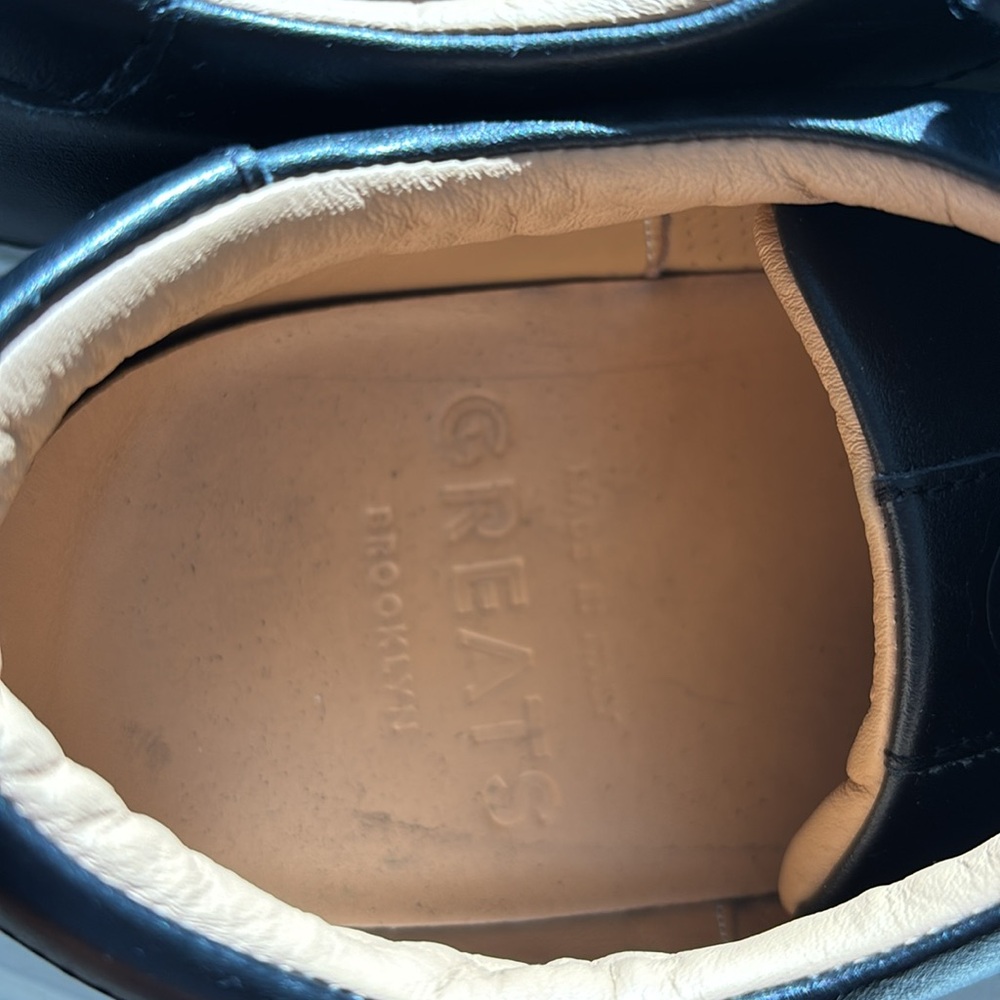 Greats Black Sneakers (Brooklyn) In Excellent Condition. - Picture 2 of 5